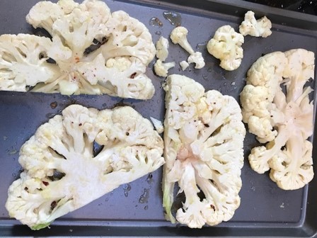 Cauliflower Steaks “on the Barbie”